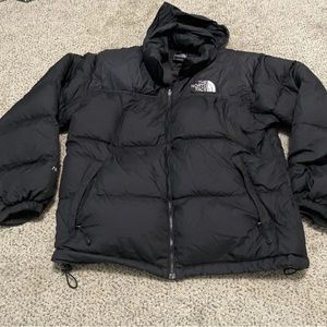 The North Face Nuptse Down 700 Puffer Jacket Coat Black Retro 1996